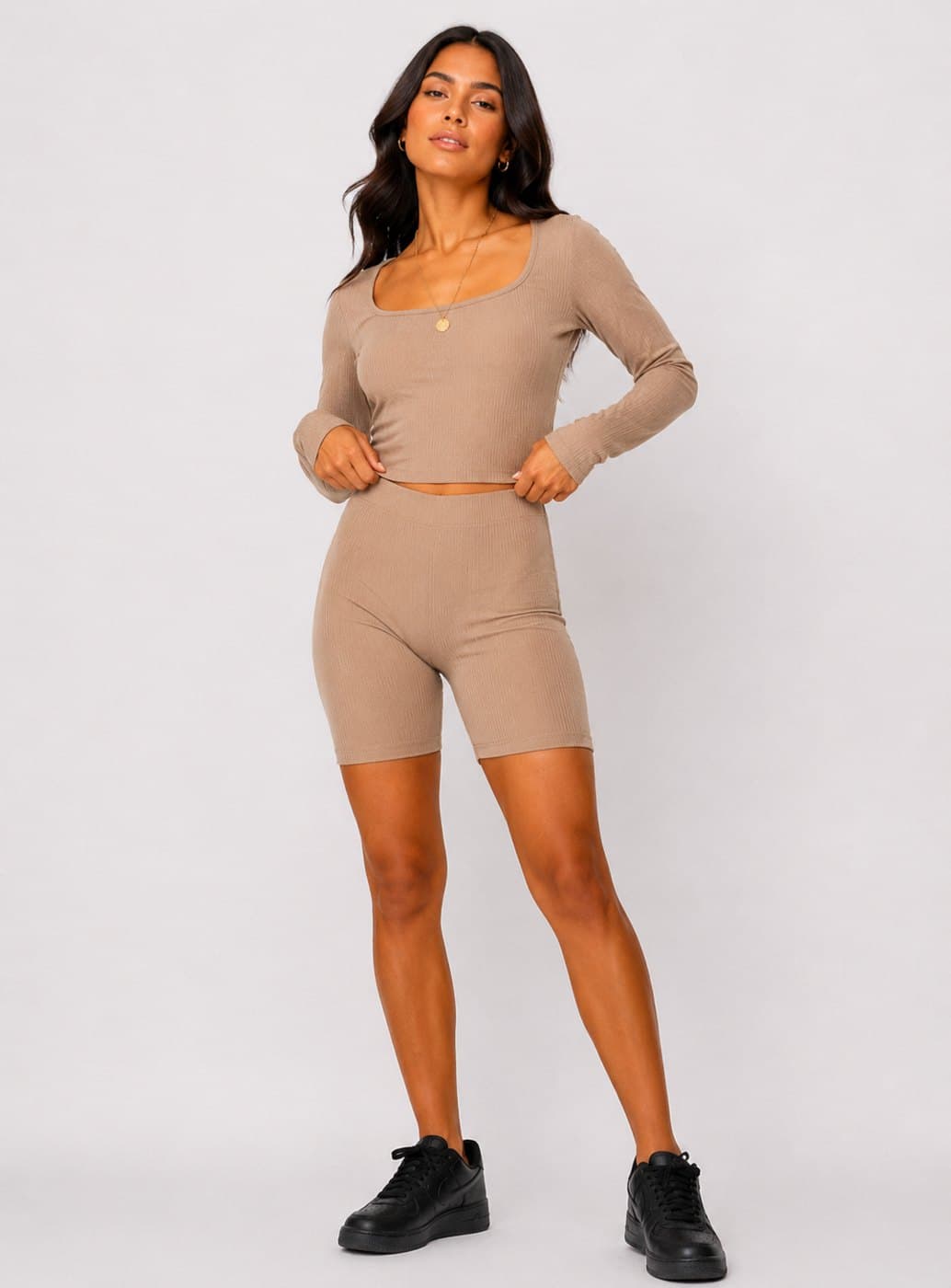 Arena Biker Shorts - Khaki