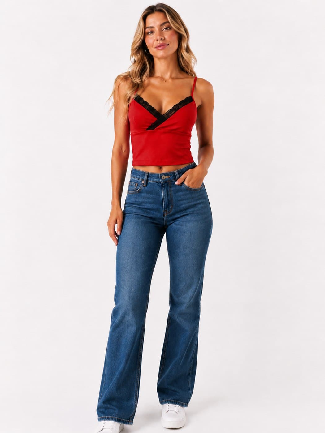 Animal Print Top - Red