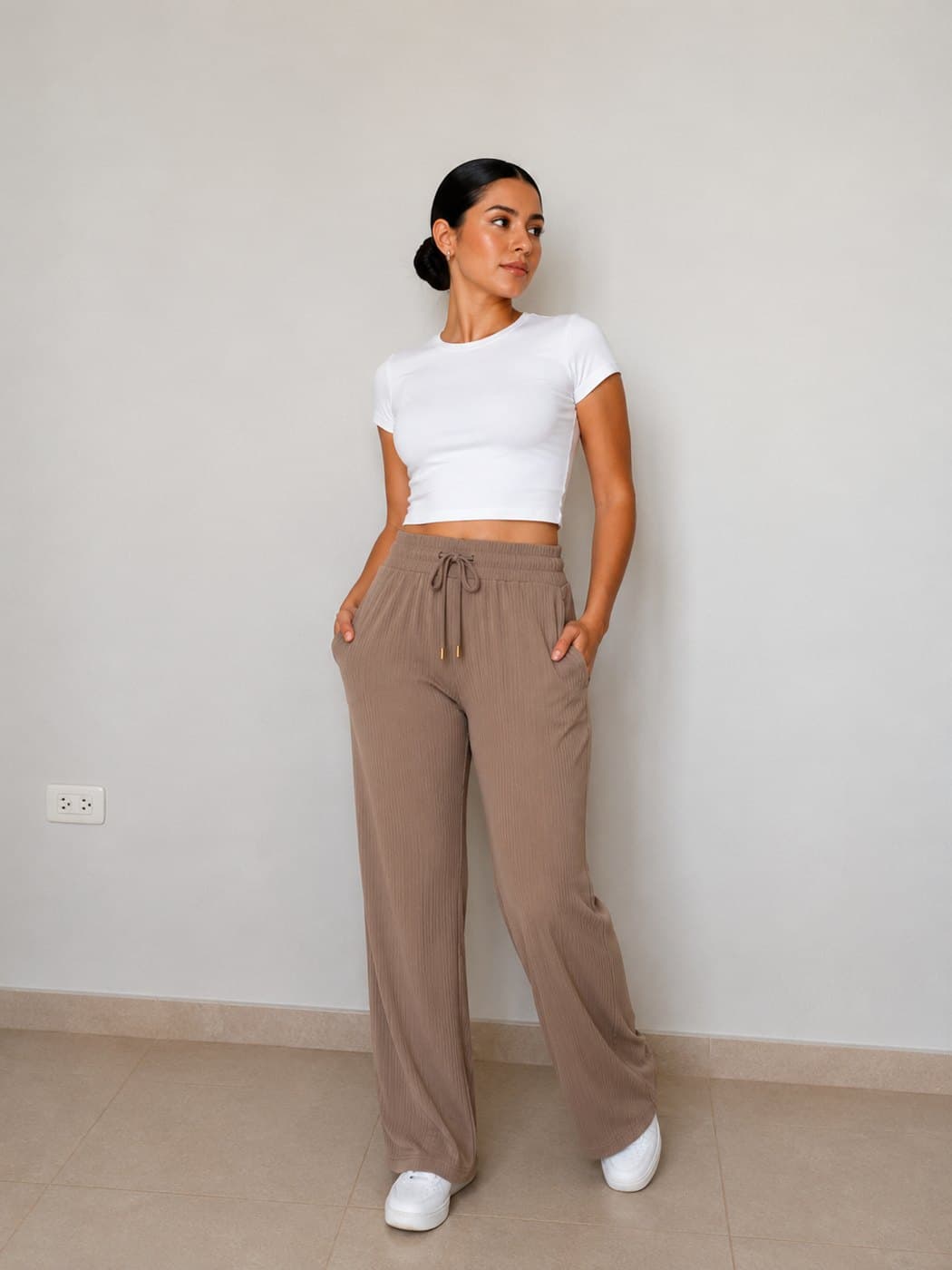 Rib Trousers - Khaki