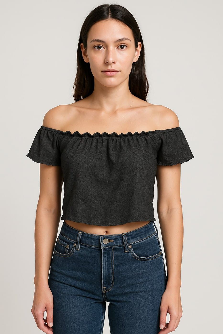 Rumbera Top - Dark Gray