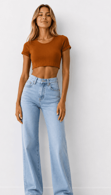 Folded Sleeve Top